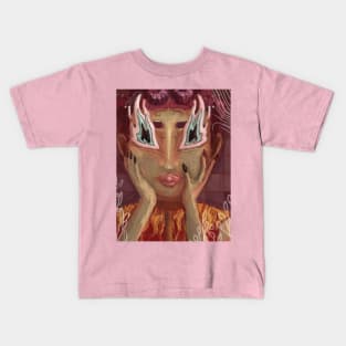 Halloween Flaming Girl Kids T-Shirt